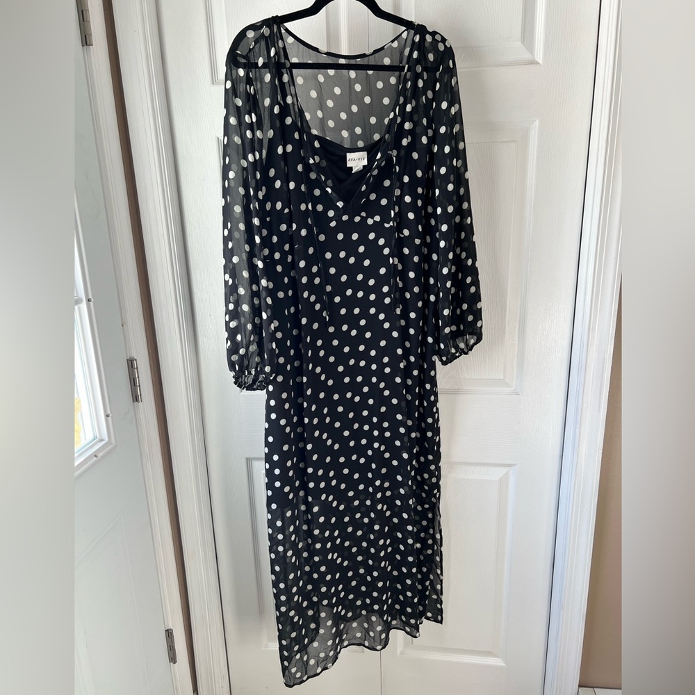 Ava & Viv Black Maxi Dress